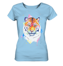 Lade das Bild in den Galerie-Viewer, Bunter Tiger - Ladies Organic Shirt
