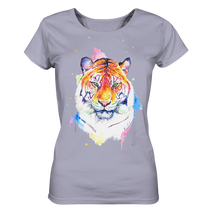 Lade das Bild in den Galerie-Viewer, Bunter Tiger - Ladies Organic Shirt
