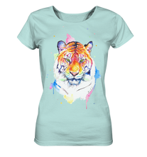 Lade das Bild in den Galerie-Viewer, Bunter Tiger - Ladies Organic Shirt
