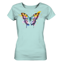 Lade das Bild in den Galerie-Viewer, Bunter Schmetterling - Ladies Organic Shirt
