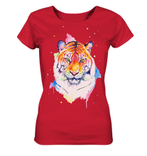 Lade das Bild in den Galerie-Viewer, Bunter Tiger - Ladies Organic Shirt
