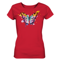 Lade das Bild in den Galerie-Viewer, Bunter Schmetterling - Ladies Organic Shirt
