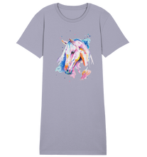 Lade das Bild in den Galerie-Viewer, Buntes Pferd - Ladies Organic Shirt Dress
