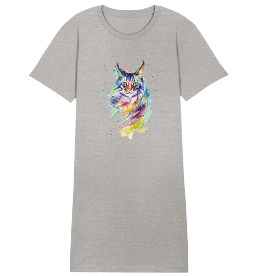Bunte Katze - Ladies Organic Shirt Dress