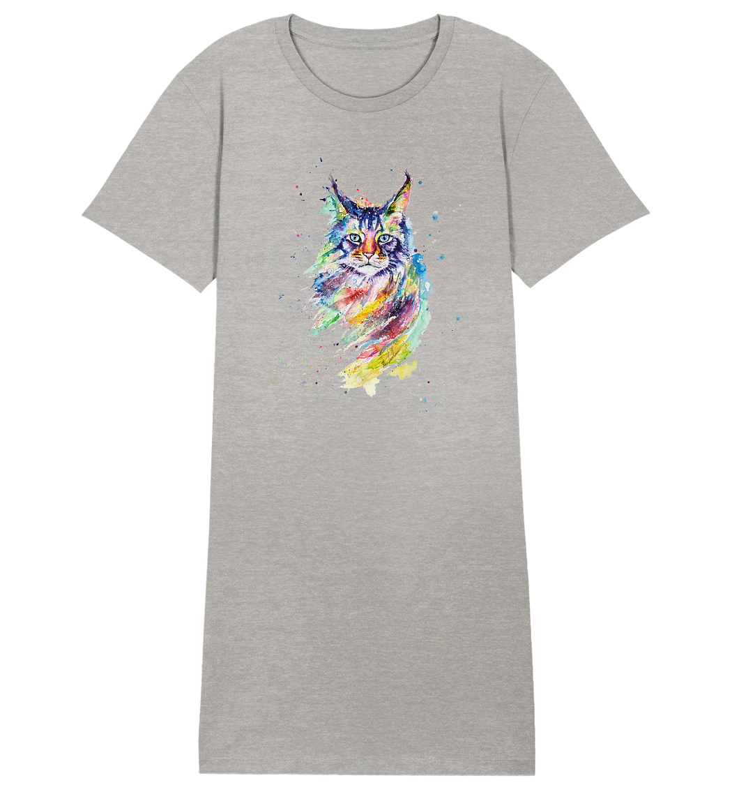 Bunte Katze - Ladies Organic Shirt Dress