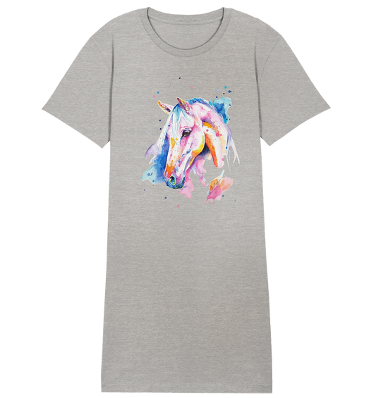 Buntes Pferd - Ladies Organic Shirt Dress