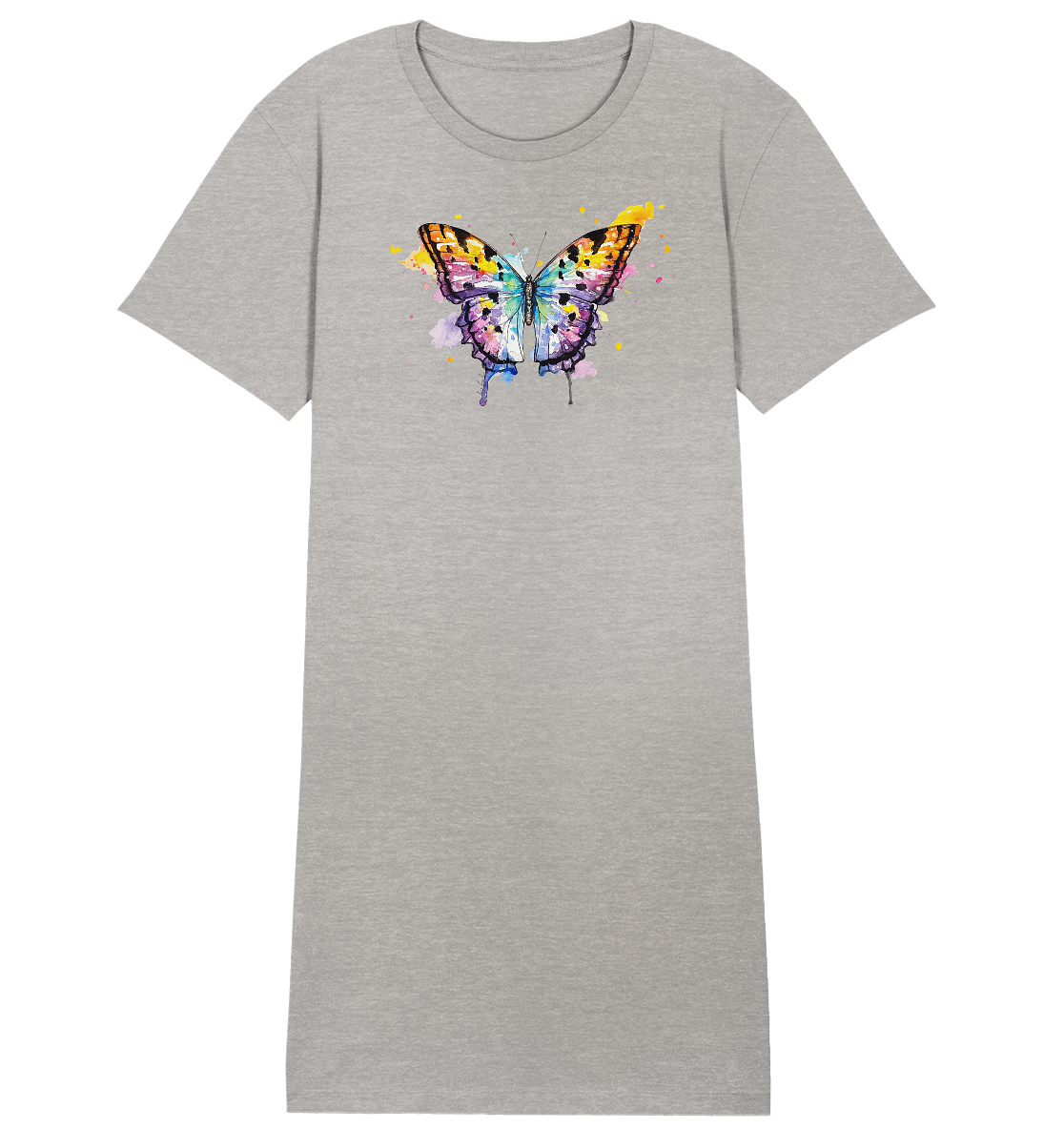 Bunter Schmetterling - Ladies Organic Shirt Dress