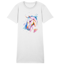 Lade das Bild in den Galerie-Viewer, Buntes Pferd - Ladies Organic Shirt Dress
