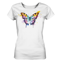 Lade das Bild in den Galerie-Viewer, Bunter Schmetterling - Ladies Organic Shirt
