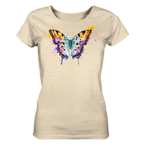 Lade das Bild in den Galerie-Viewer, Bunter Schmetterling - Ladies Organic Shirt
