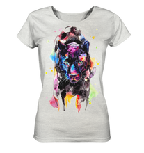Lade das Bild in den Galerie-Viewer, Schwarzer Panther - Ladies Organic Shirt (meliert)
