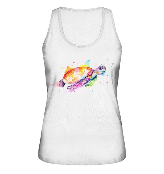 Bunte Meeresschildkröte - Ladies Organic Tank-Top