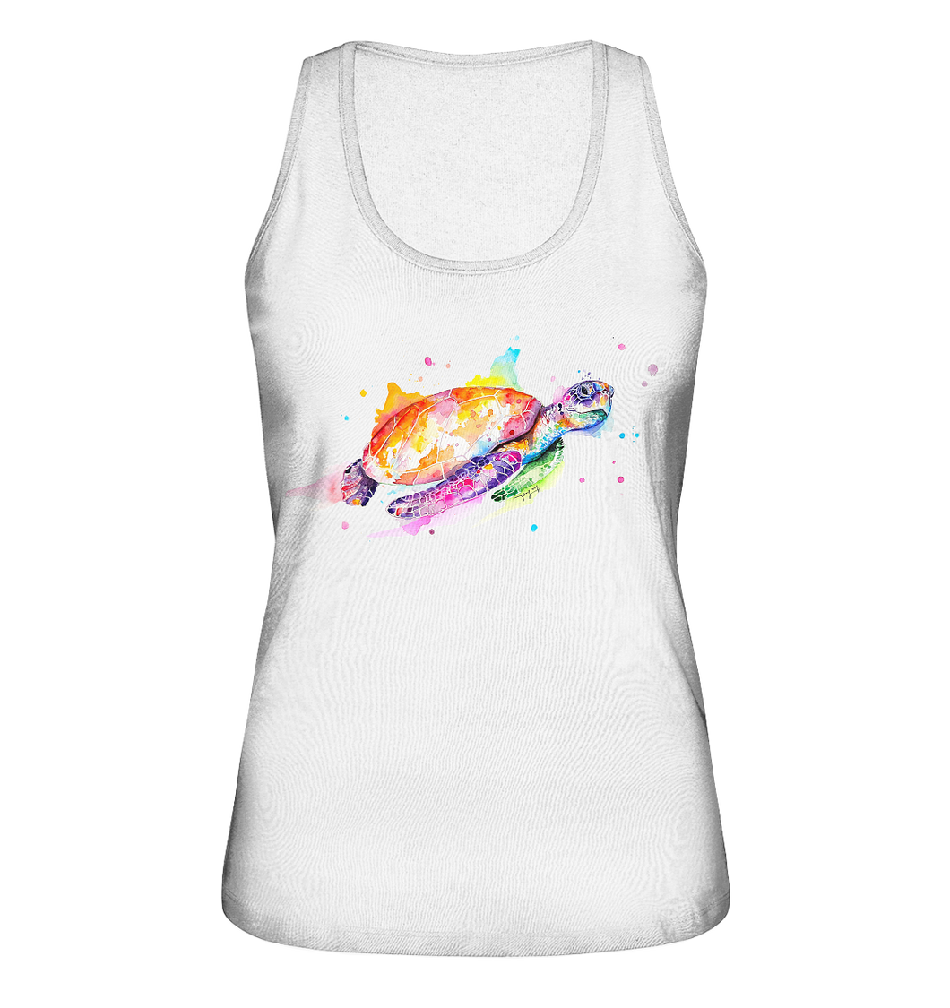 Bunte Meeresschildkröte - Ladies Organic Tank-Top