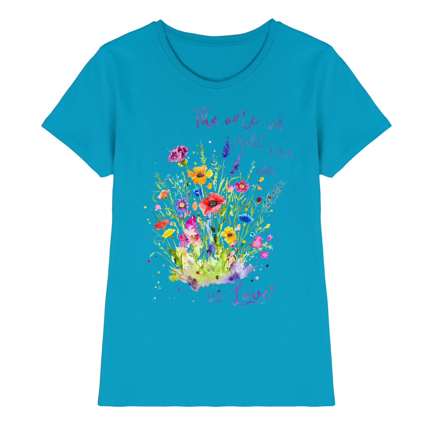 Muttertagsgeschenk - Blumen mit  Spruch - Ladies Premium Shirt
