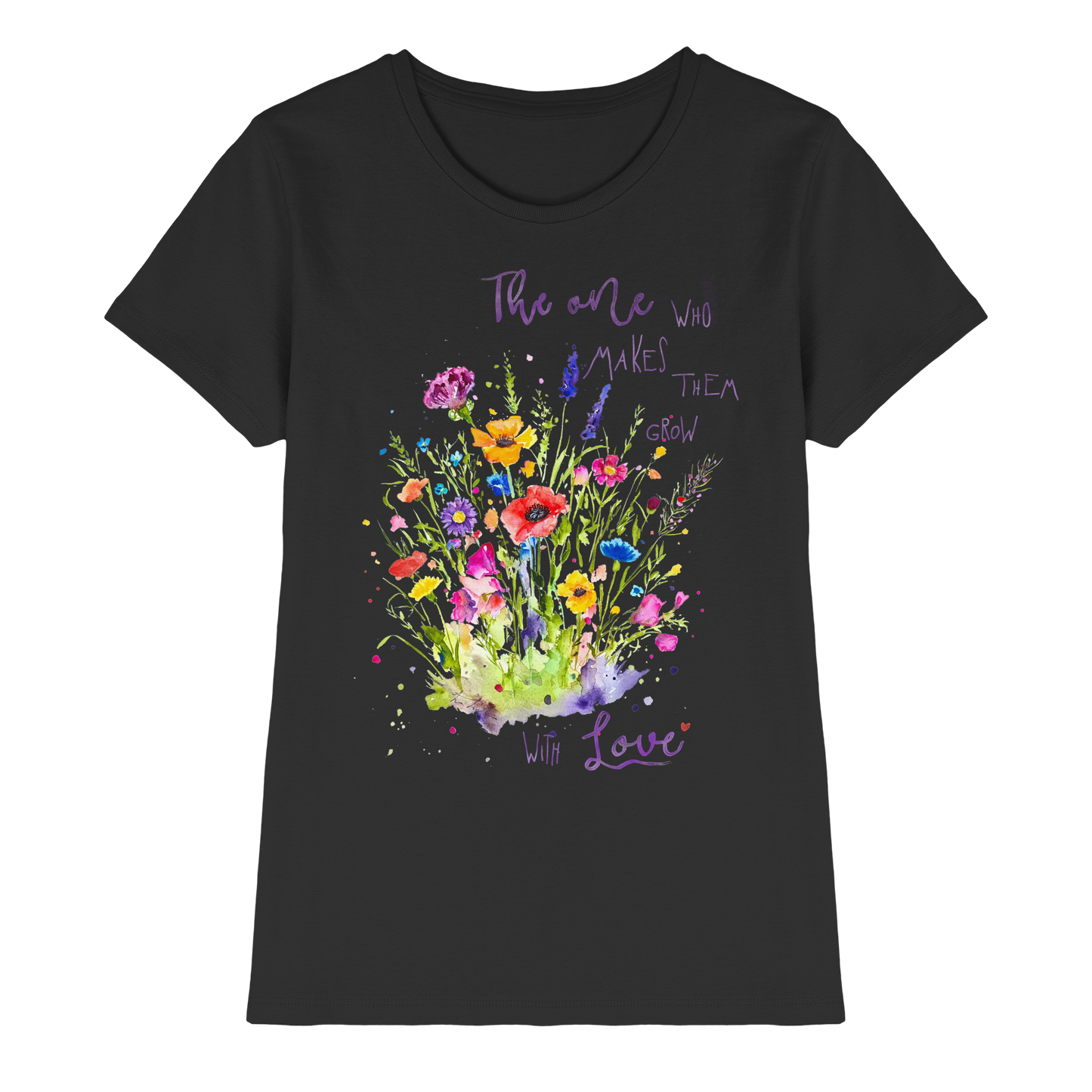 Muttertagsgeschenk - Blumen mit  Spruch - Ladies Premium Shirt