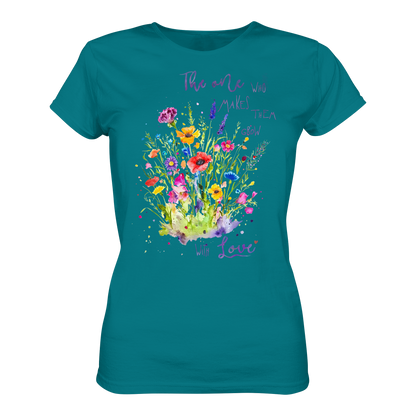 Muttertagsgeschenk - Blumen mit  Spruch - Ladies Premium Shirt