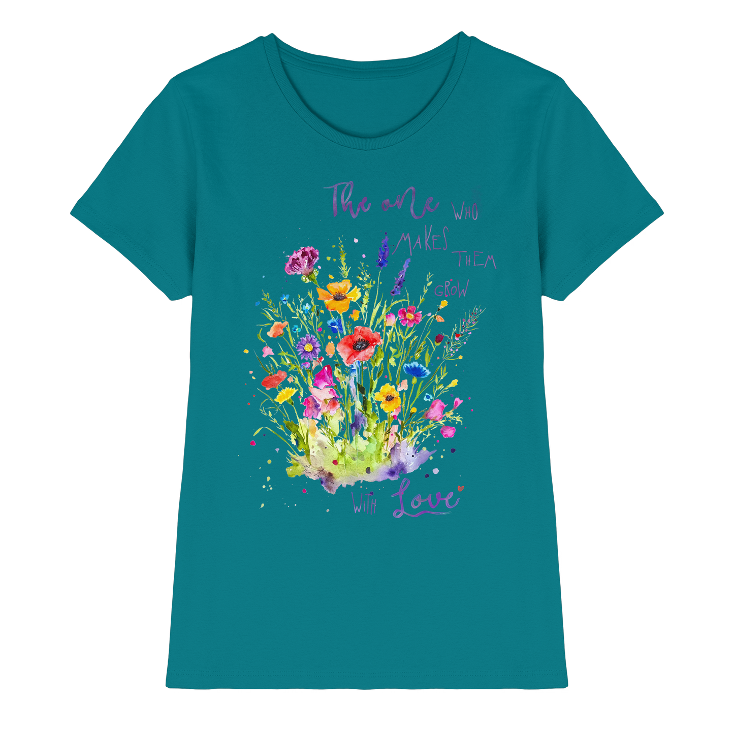 Muttertagsgeschenk - Blumen mit  Spruch - Ladies Premium Shirt
