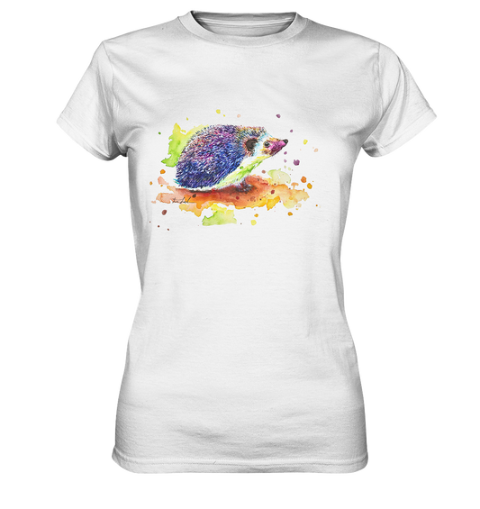 Motiv farbenfroher Igel - Ladies Premium Shirt