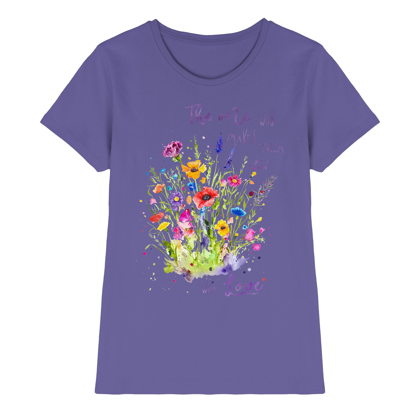 Muttertagsgeschenk - Blumen mit  Spruch - Ladies Premium Shirt