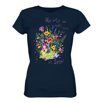 Muttertagsgeschenk - Blumen mit  Spruch - Ladies Premium Shirt