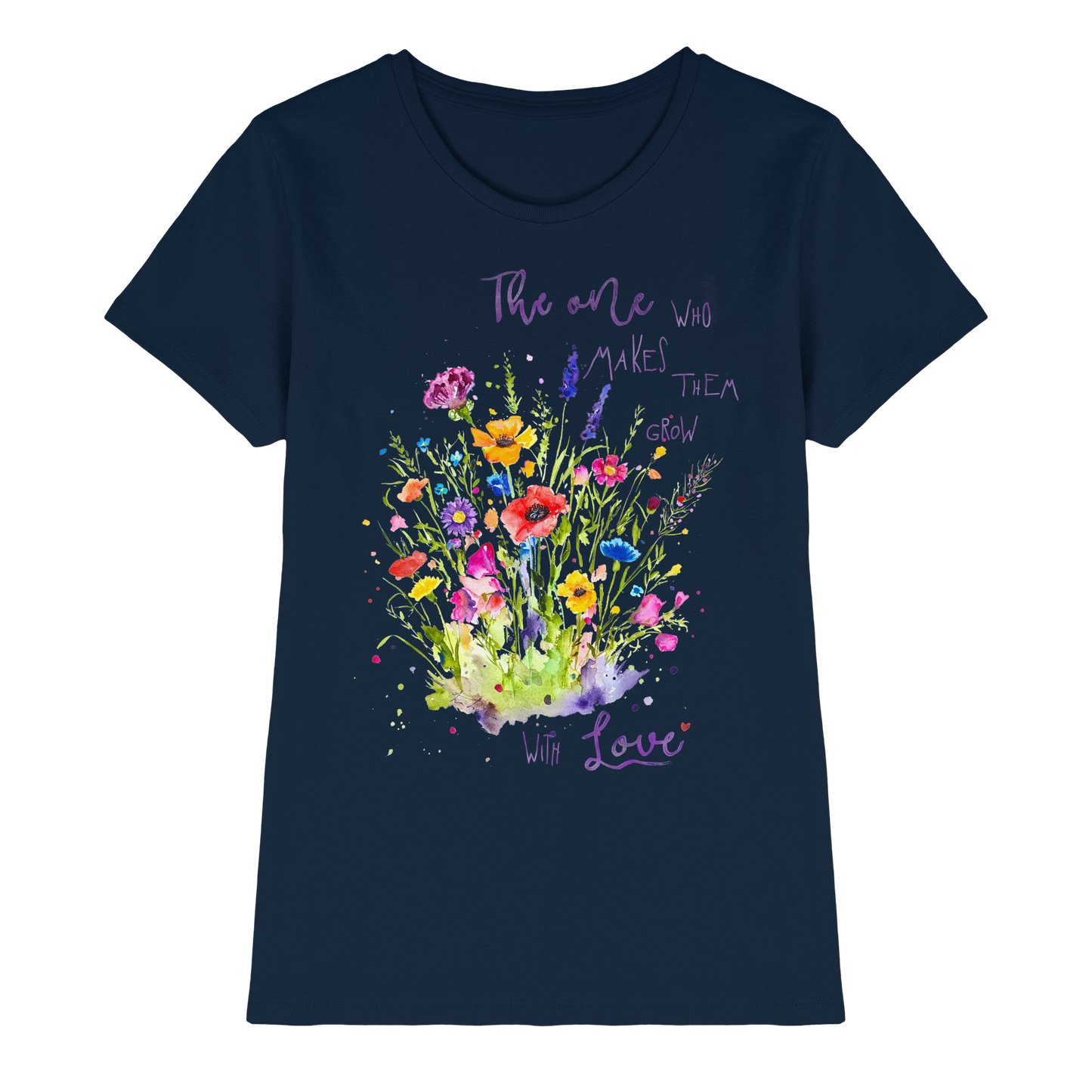 Muttertagsgeschenk - Blumen mit  Spruch - Ladies Premium Shirt