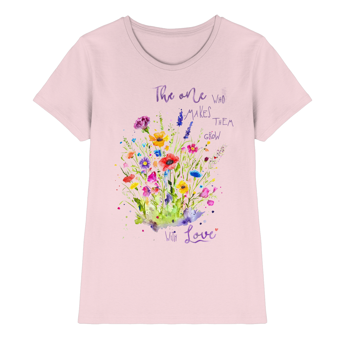 Muttertagsgeschenk - Blumen mit  Spruch - Ladies Premium Shirt