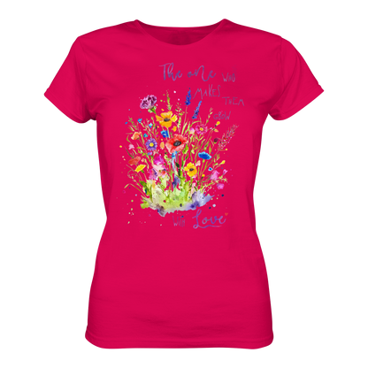 Muttertagsgeschenk - Blumen mit  Spruch - Ladies Premium Shirt