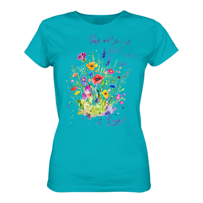 Muttertagsgeschenk - Blumen mit  Spruch - Ladies Premium Shirt