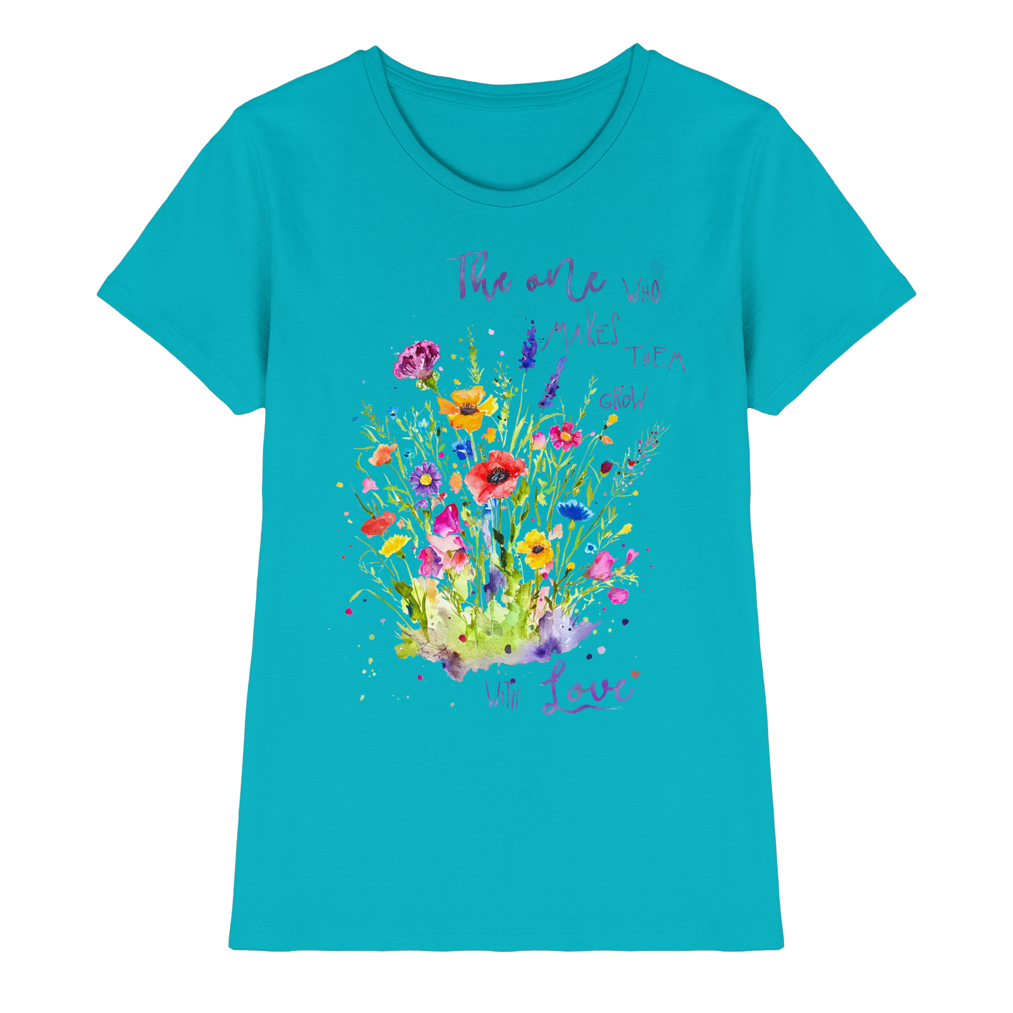 Muttertagsgeschenk - Blumen mit  Spruch - Ladies Premium Shirt