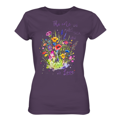 Muttertagsgeschenk - Blumen mit  Spruch - Ladies Premium Shirt