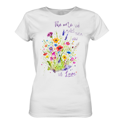 Muttertagsgeschenk - Blumen mit  Spruch - Ladies Premium Shirt