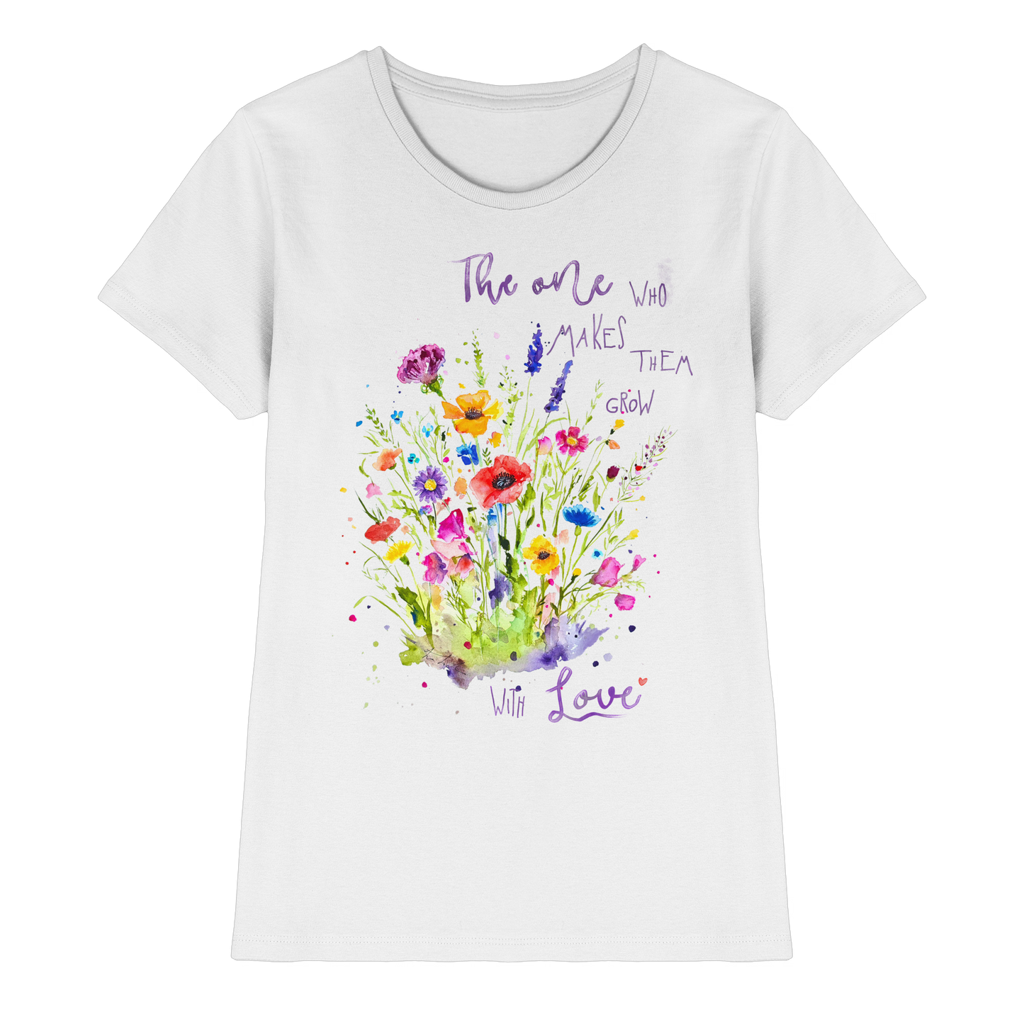 Muttertagsgeschenk - Blumen mit  Spruch - Ladies Premium Shirt