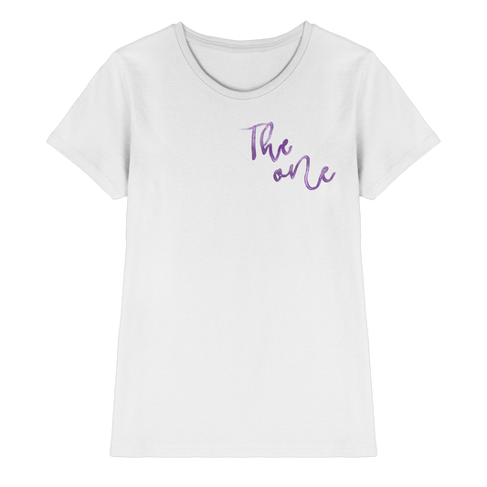 Muttertagsgeschenk - Blumen mit  Spruch- Vorne und hinten - Ladies Premium Shirt