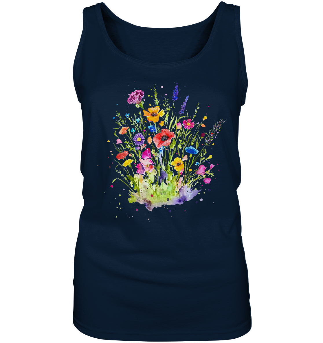 Wildblumen in Aquarell - Ladies Tank-Top