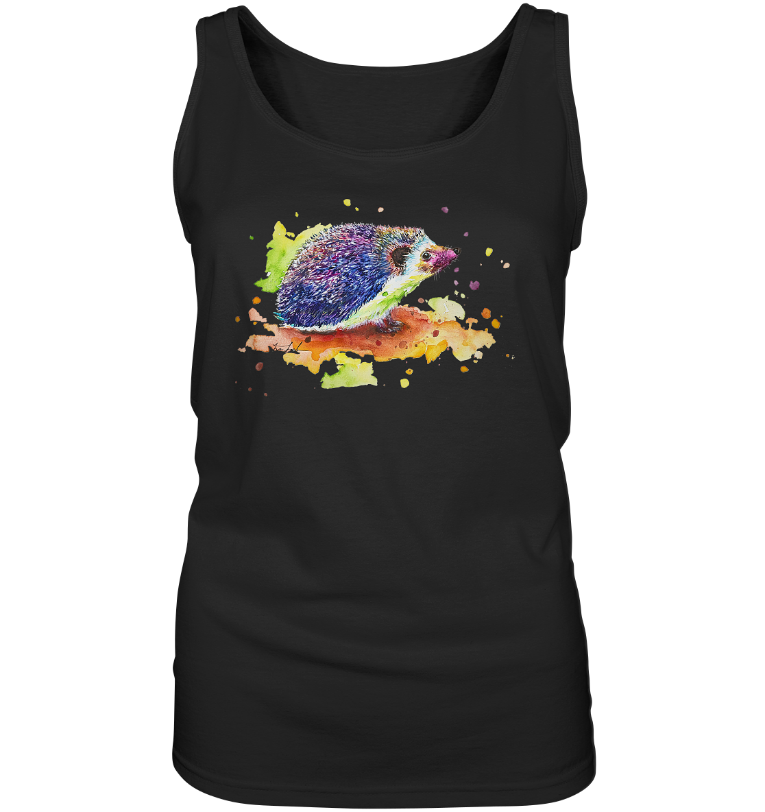 Motiv farbenfroher Igel - Ladies Tank-Top