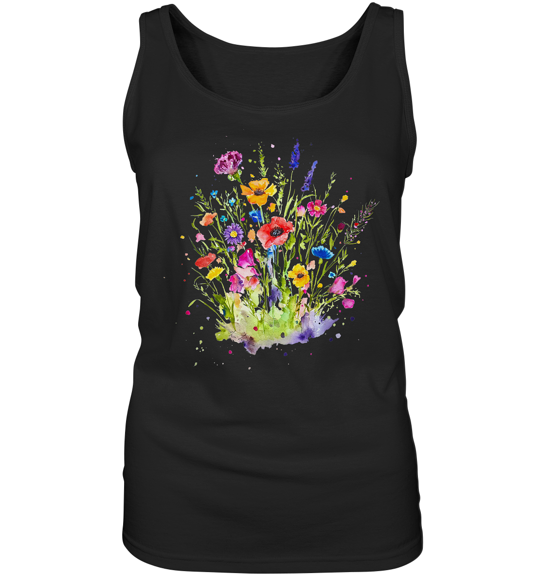 Wildblumen in Aquarell - Ladies Tank-Top