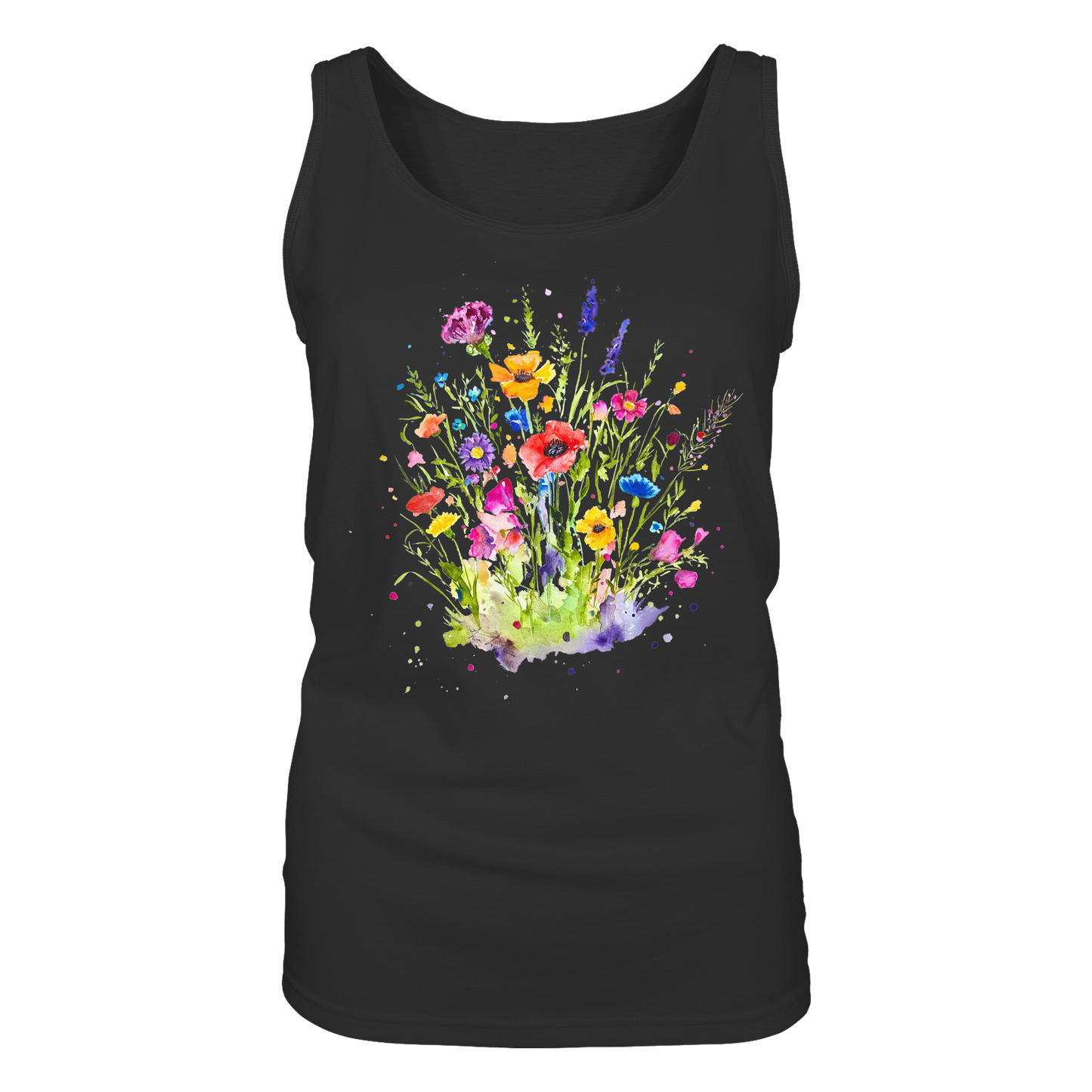 Wildblumen in Aquarell - Ladies Tank-Top
