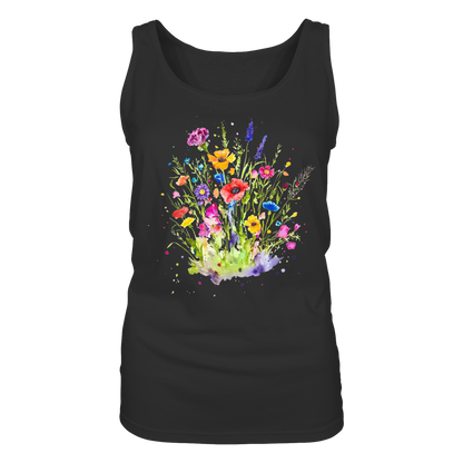 Wildblumen in Aquarell - Ladies Tank-Top