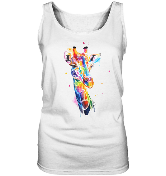 Motiv farbenfrohe Giraffe - Ladies Tank-Top
