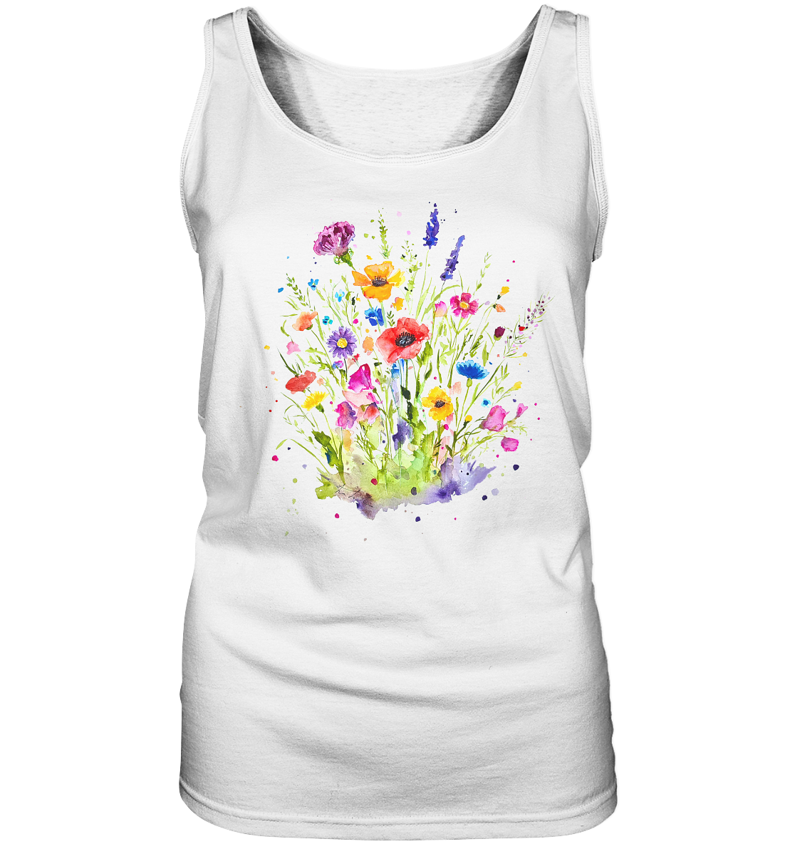 Wildblumen in Aquarell - Ladies Tank-Top