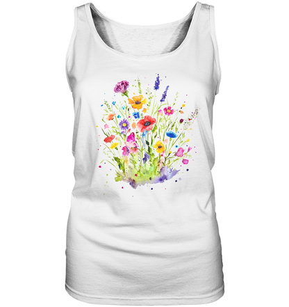 Wildblumen in Aquarell - Ladies Tank-Top