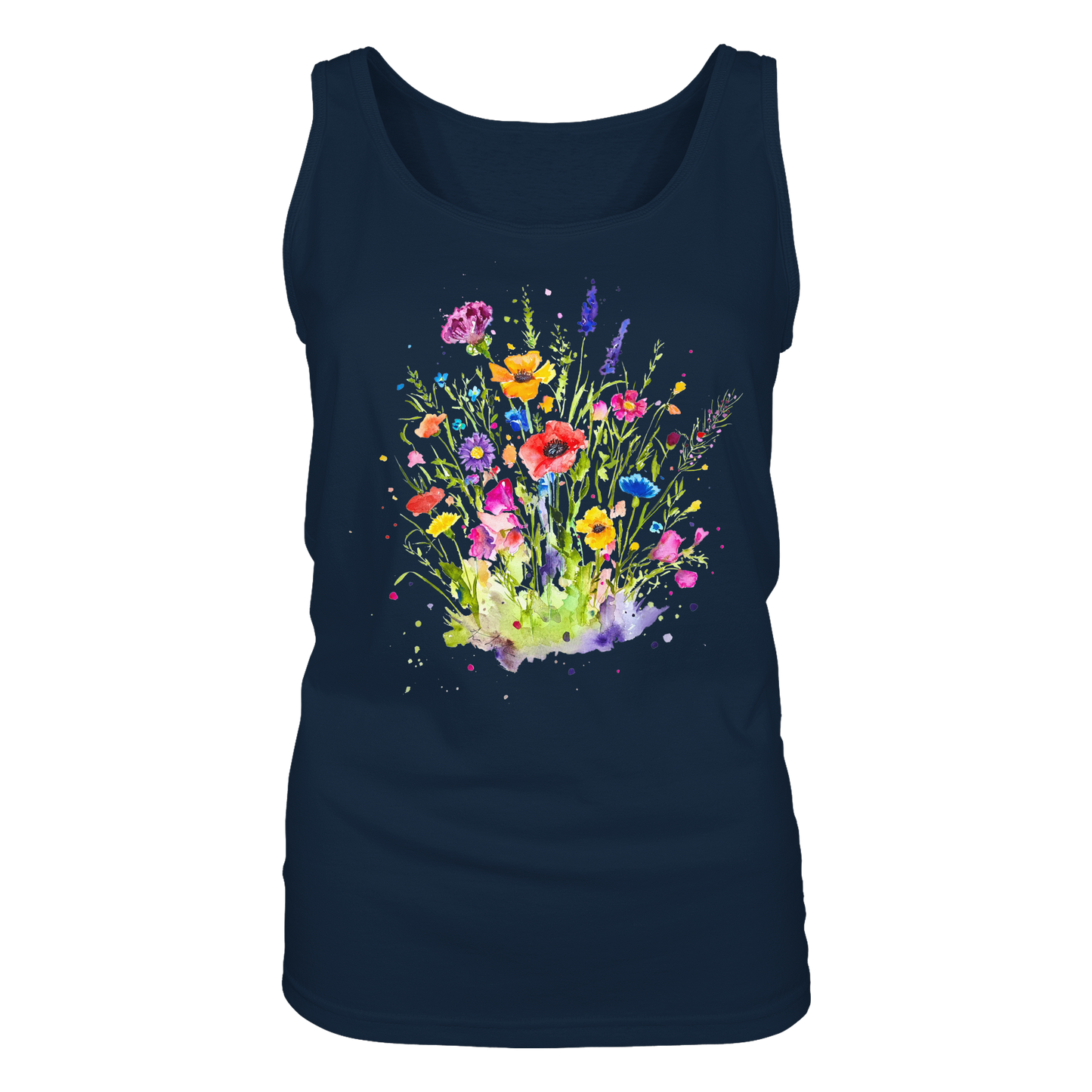 Wildblumen in Aquarell - Ladies Tank-Top