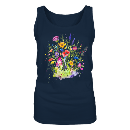 Wildblumen in Aquarell - Ladies Tank-Top