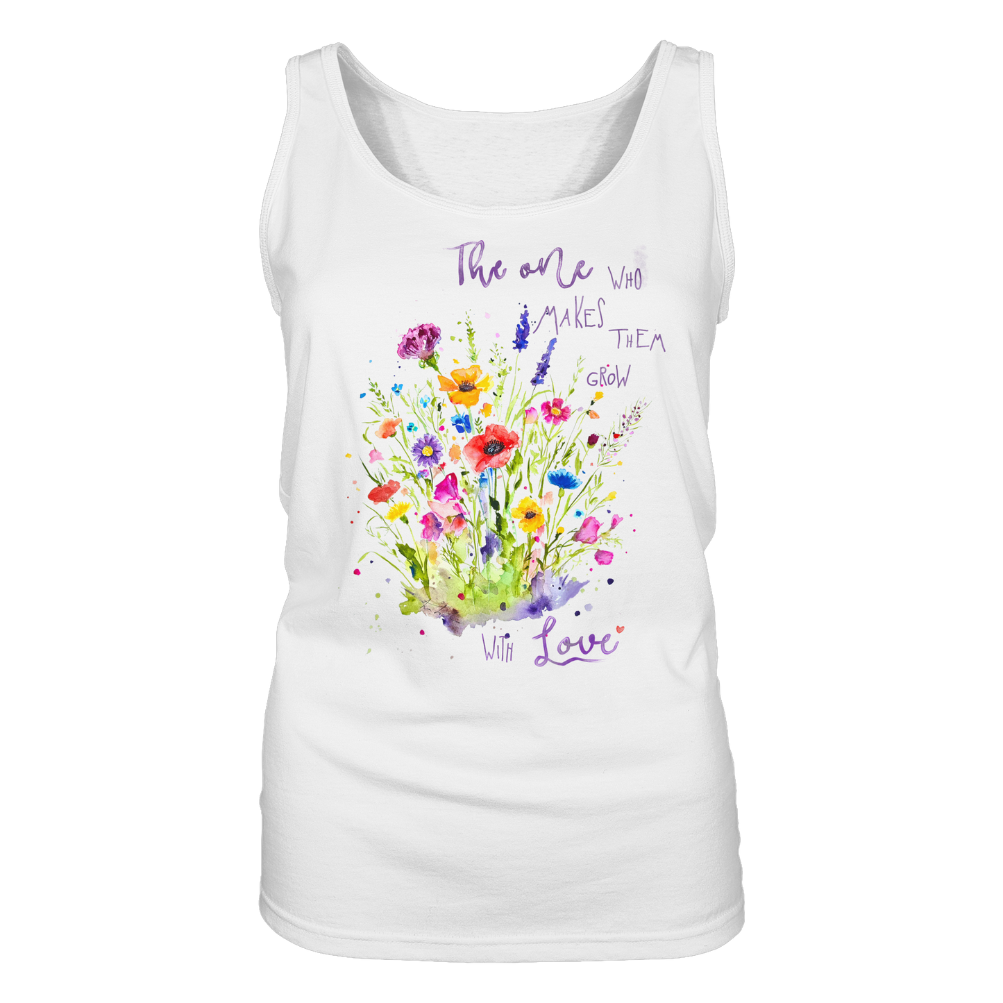 Muttertagsgeschenk - Blumen mit  Spruch - Ladies Tank-Top