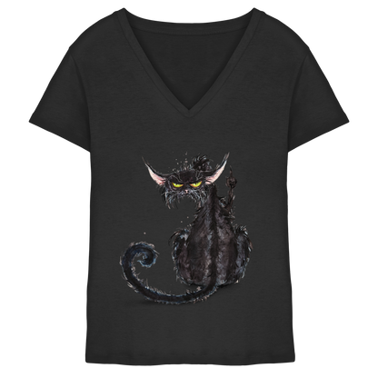 F*U-Cat - Ladies V-Neck Shirt