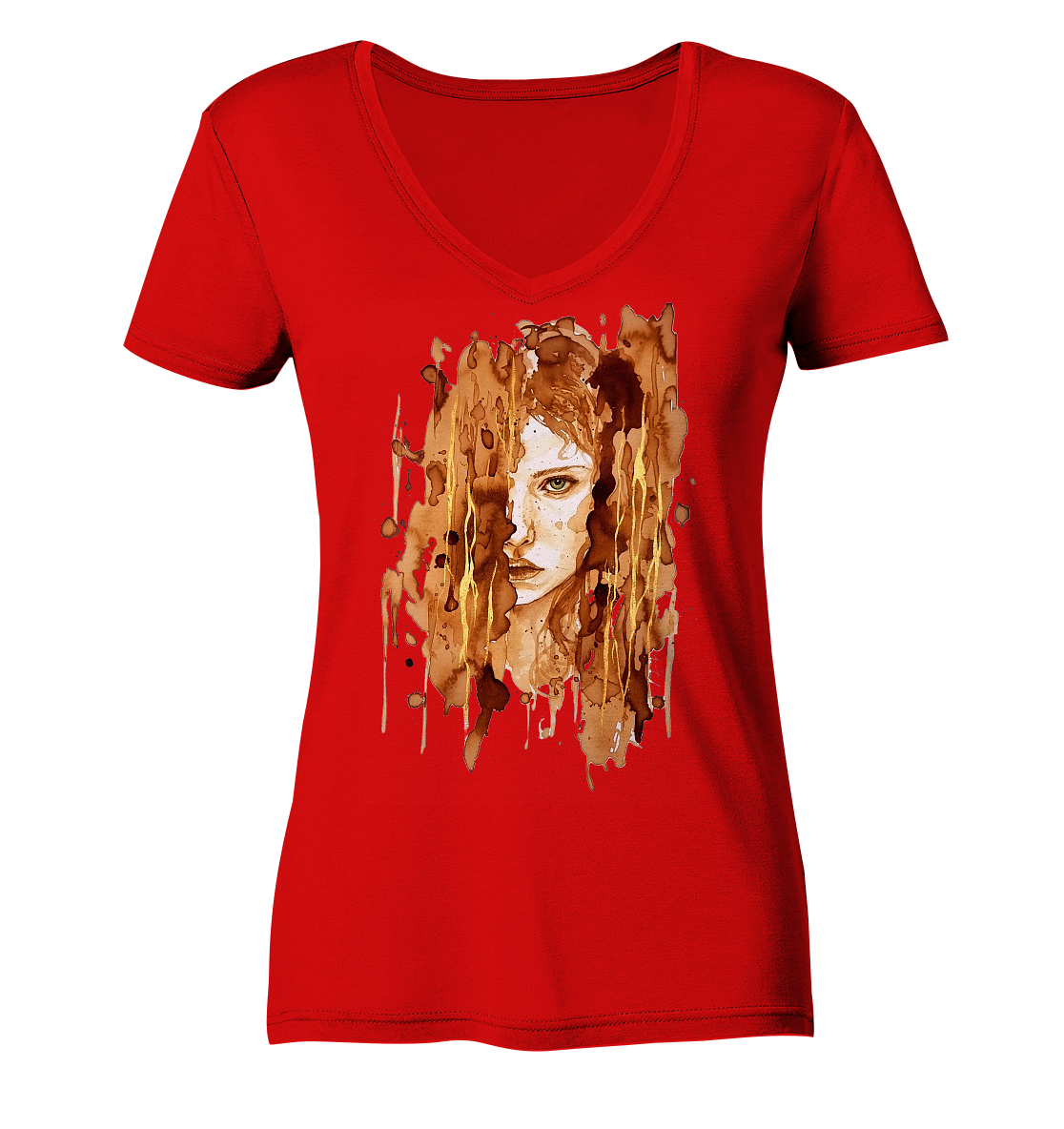 Fighter  - Ladies V-Neck Shirt