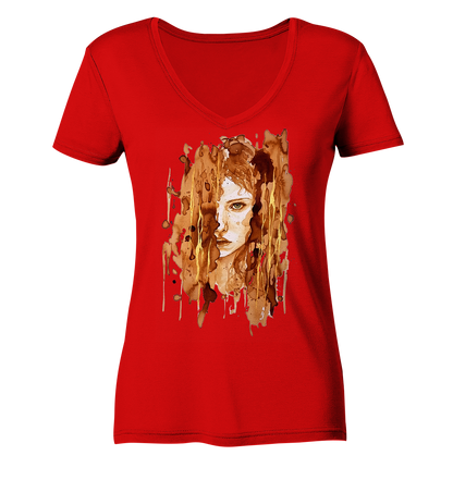 Fighter  - Ladies V-Neck Shirt