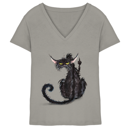 F*U-Cat - Ladies V-Neck Shirt