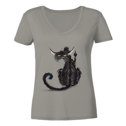 F*U-Cat - Ladies V-Neck Shirt