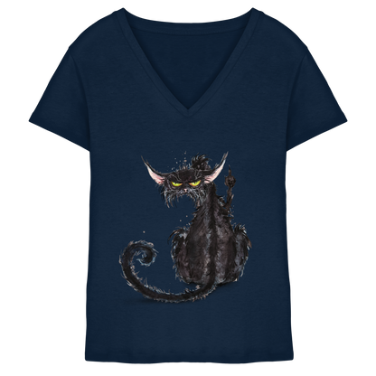 F*U-Cat - Ladies V-Neck Shirt
